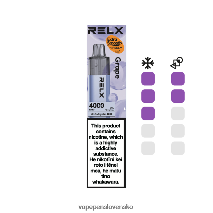 Vape Shop Bratislava hrozno - RELX MagicGo 4000 jednorazové vapy 866XX06