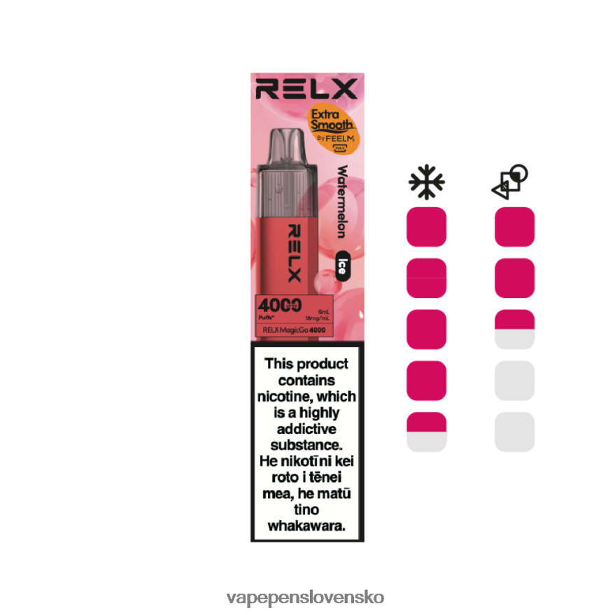 Vape Slovensko vodný melón (ľad) - RELX MagicGo 4000 jednorazové vapy 866XX07