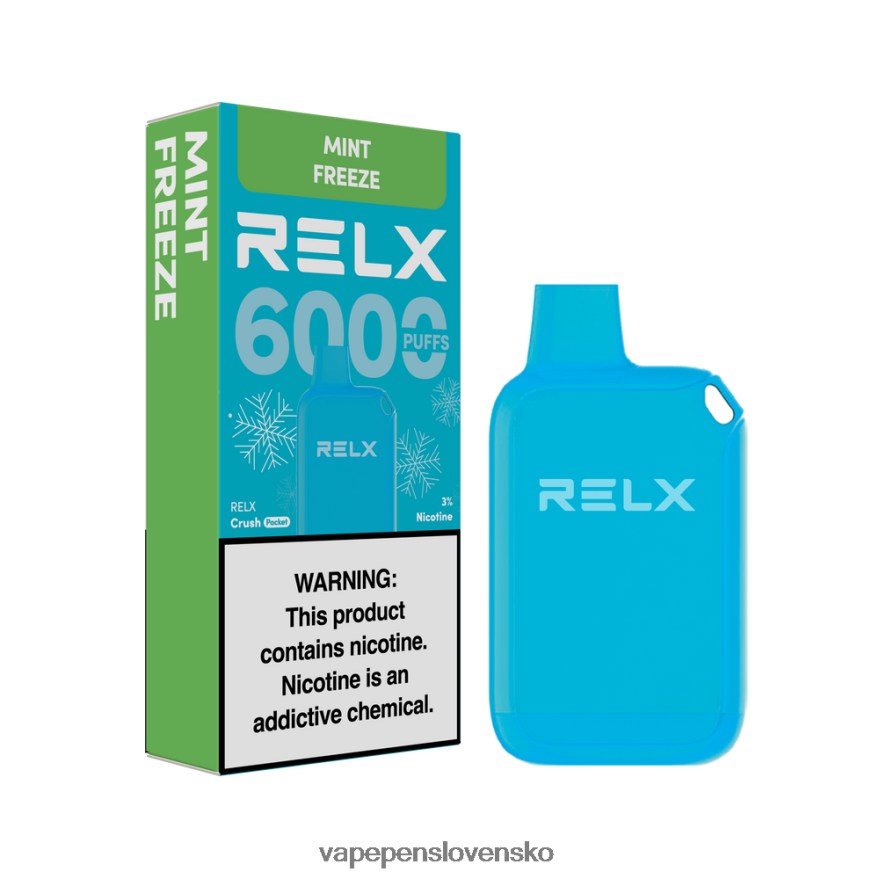 Vape Shop Bratislava mäta zmraziť - RELX Crush Pocket 6000 ľadových 866XX012