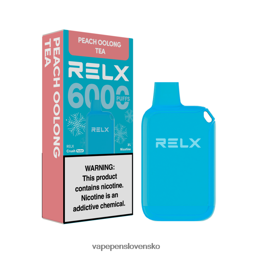 Vape Slovensko broskyňový čaj oolong - RELX Crush Pocket 6000 ľadových 866XX010