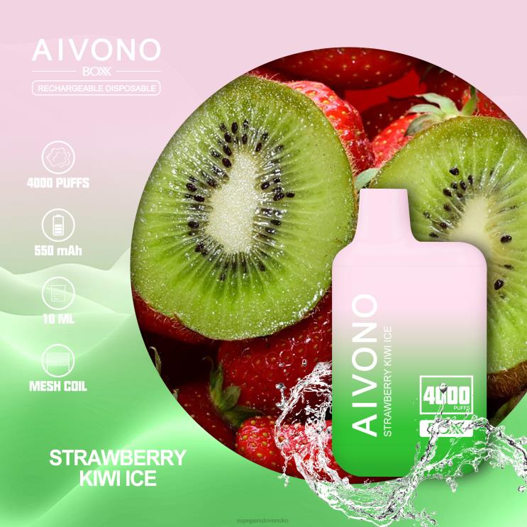 Aivono AIM BOXX 4000 jahodový ľad s kiwi - LD0D2229 Vape Slovensko