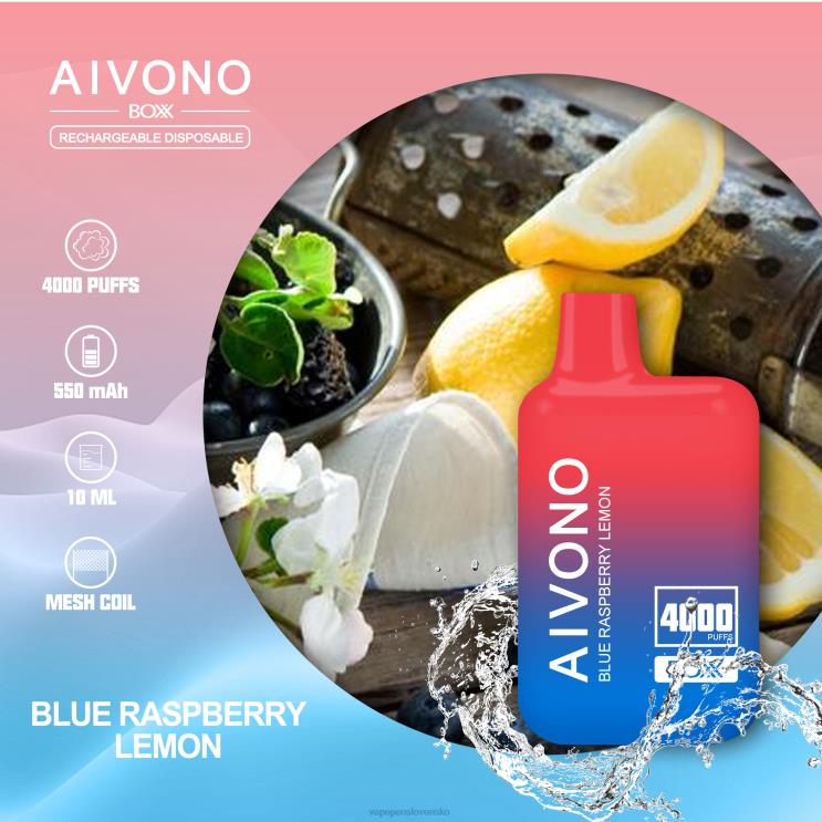 Aivono AIM BOXX 4000 modrý malinový citrón - LD0D2217 Vape Slovensko