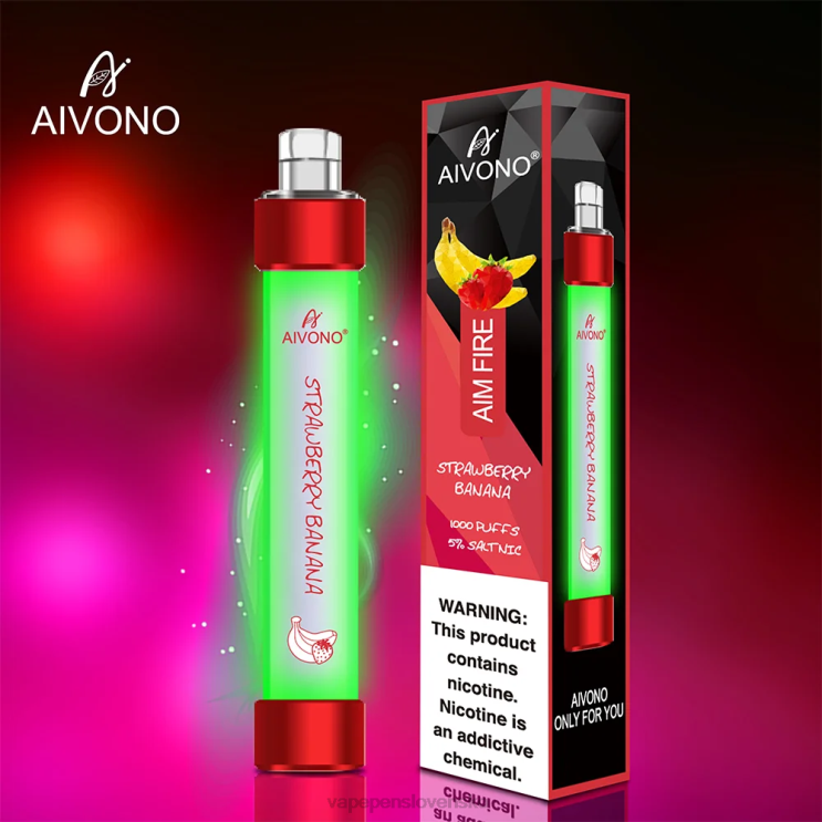 Aivono AIM FIRE 1000 jahodový banán - LD0D2332 Vape Cigareta