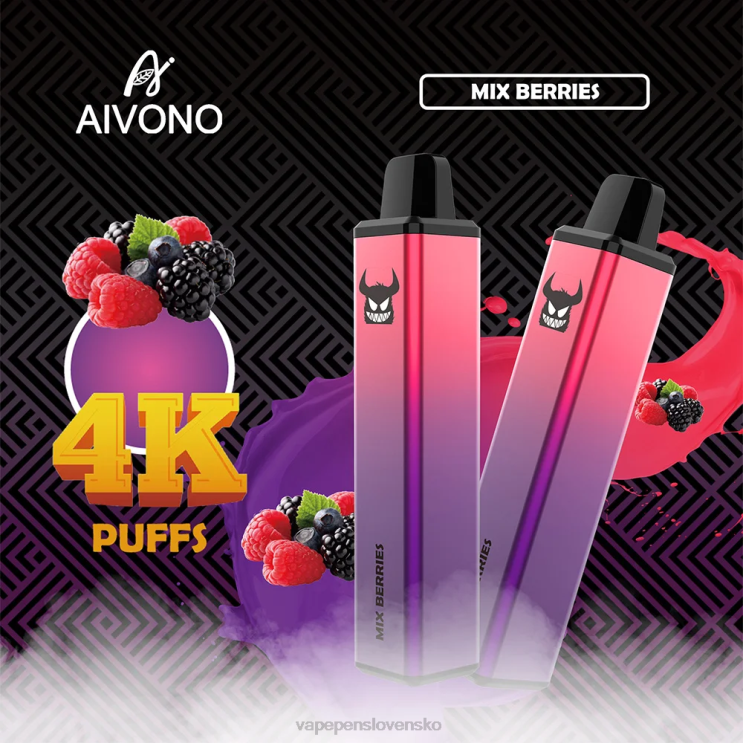 Aivono AIM FREAK 4000 zmiešané bobule - LD0D2260 Vape Cigareta