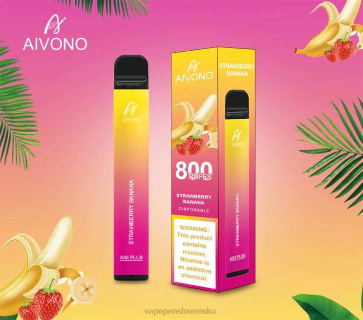 Aivono AIM PLUS 800 jahodový banán - LD0D2192 Vape Shop Bratislava