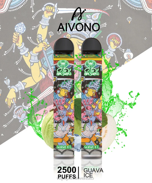Aivono AIM SNAKE 2500 guava ľad - LD0D2307 Vape Slovensko