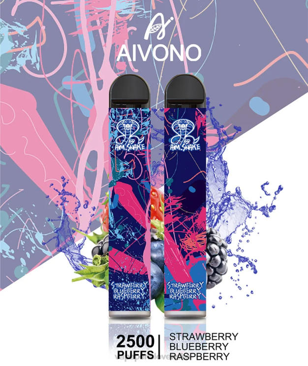 Aivono AIM SNAKE 2500 jahoda čučoriedka malina - LD0D2318 Vape Shop Bratislava