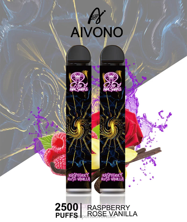 Aivono AIM SNAKE 2500 malina ruža vanilka - LD0D2317 Vape Cigareta