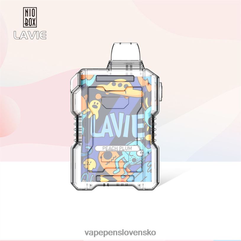80N26198 Vape Shop Bratislava - broskyňová slivka LAVIE NIO BOX 9000 ťahov