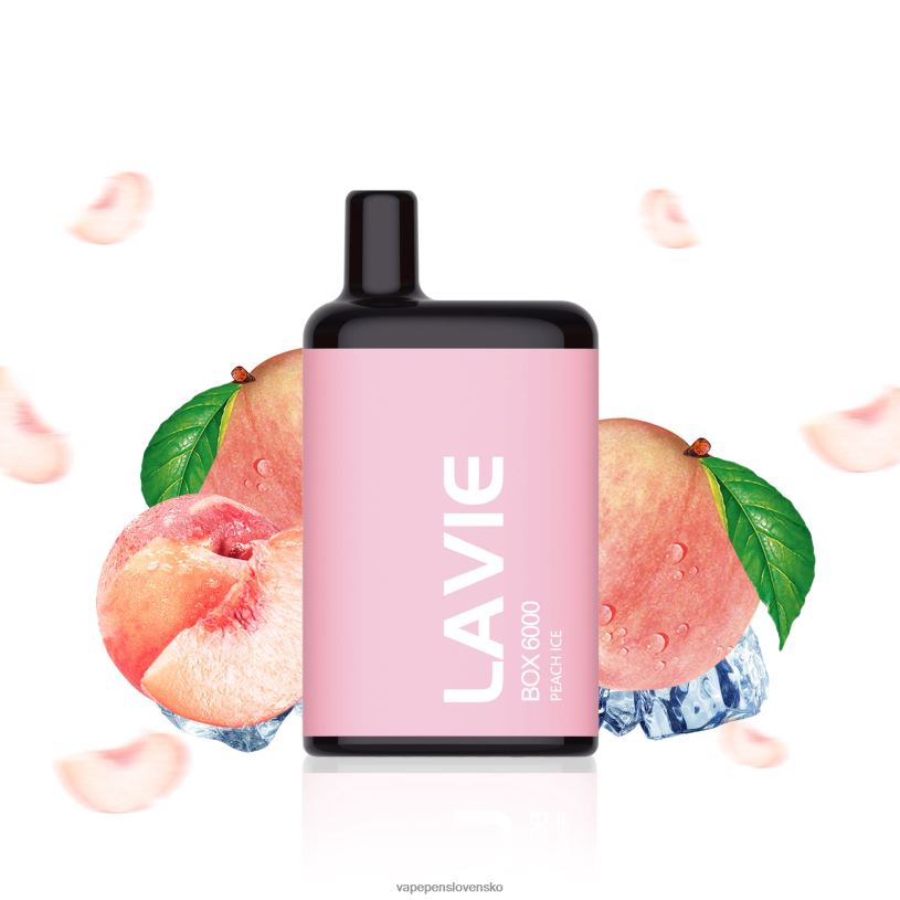 80N26200 Vape Cigareta - broskyňový ľad LAVIE BOX 6000 ťahov