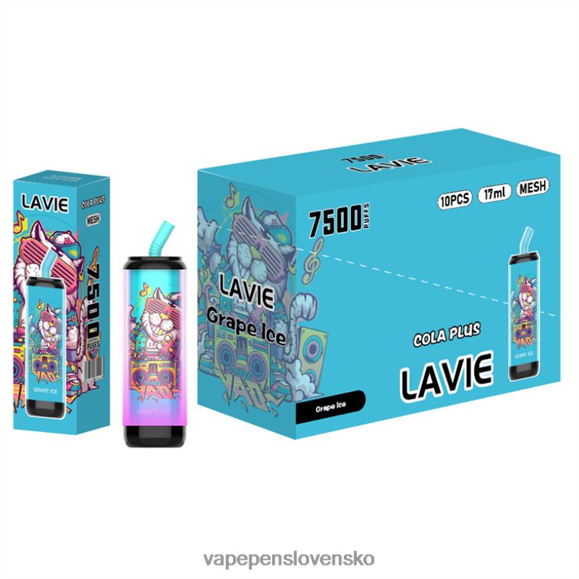 80N26254 Vape Cigareta - hroznový ľad LAVIE Cola Plus 7500 ťahov