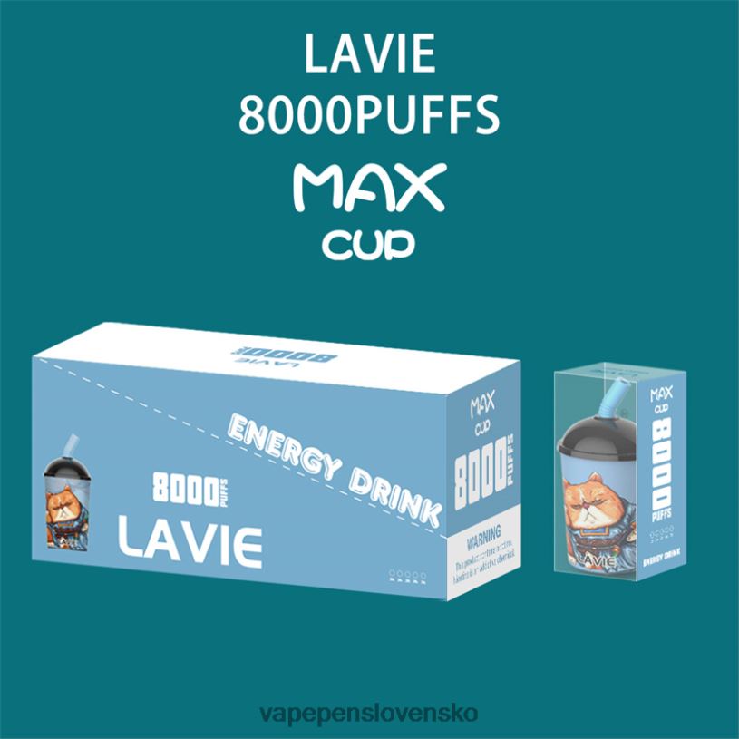80N26259 Vape Slovensko - energetický nápoj LAVIE Max Cup 8000 ťahov