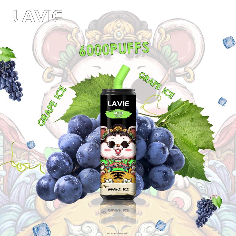 80N26269 Vape Cigareta - hroznový ľad LAVIE Coke BAR 6000 ťahov