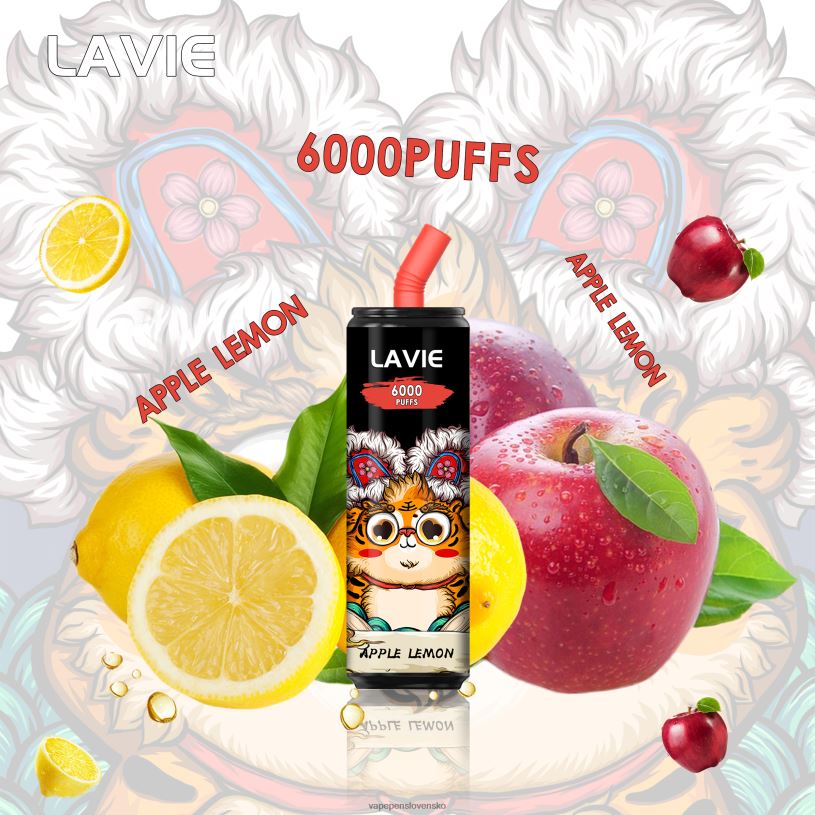 80N26275 Vape Cigareta - jablko citrón LAVIE Coke BAR 6000 ťahov