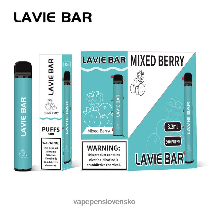 80N26316 Vape Slovensko - zmiešané bobule LAVIE BAR 800 ťahov