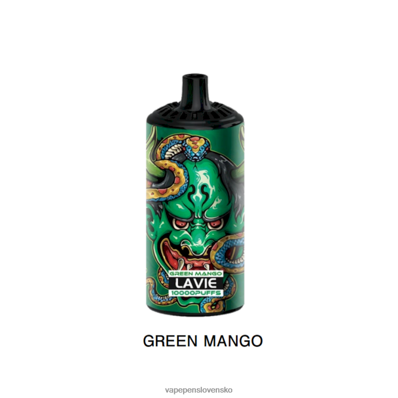 80N26365 Vape Cigareta - zelené mango LAVIE BEAST 10 000 ťahov