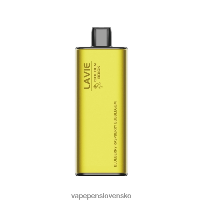 80N2655 Vape Slovensko - čučoriedka malina žuvačka LAVIE GOLDEN BRICK 10 000 ťahov