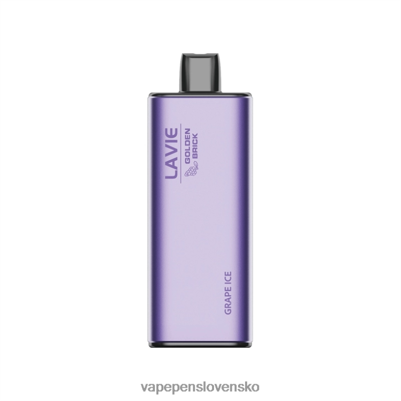 80N2659 Vape Cigareta - hroznový ľad LAVIE GOLDEN BRICK 10 000 ťahov