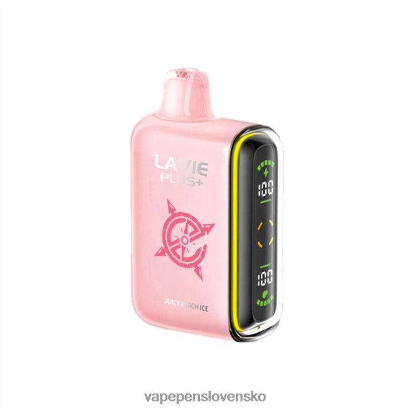 80N2699 Vape Shop Bratislava - šťavnatý broskyňový ľad LAVIE PLUS 15 000 ťahov