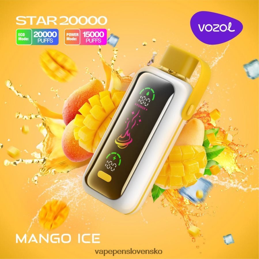 Vape Bez Nikotinu Z62L8N13 mangový ľad VOZOL STAR 20 000