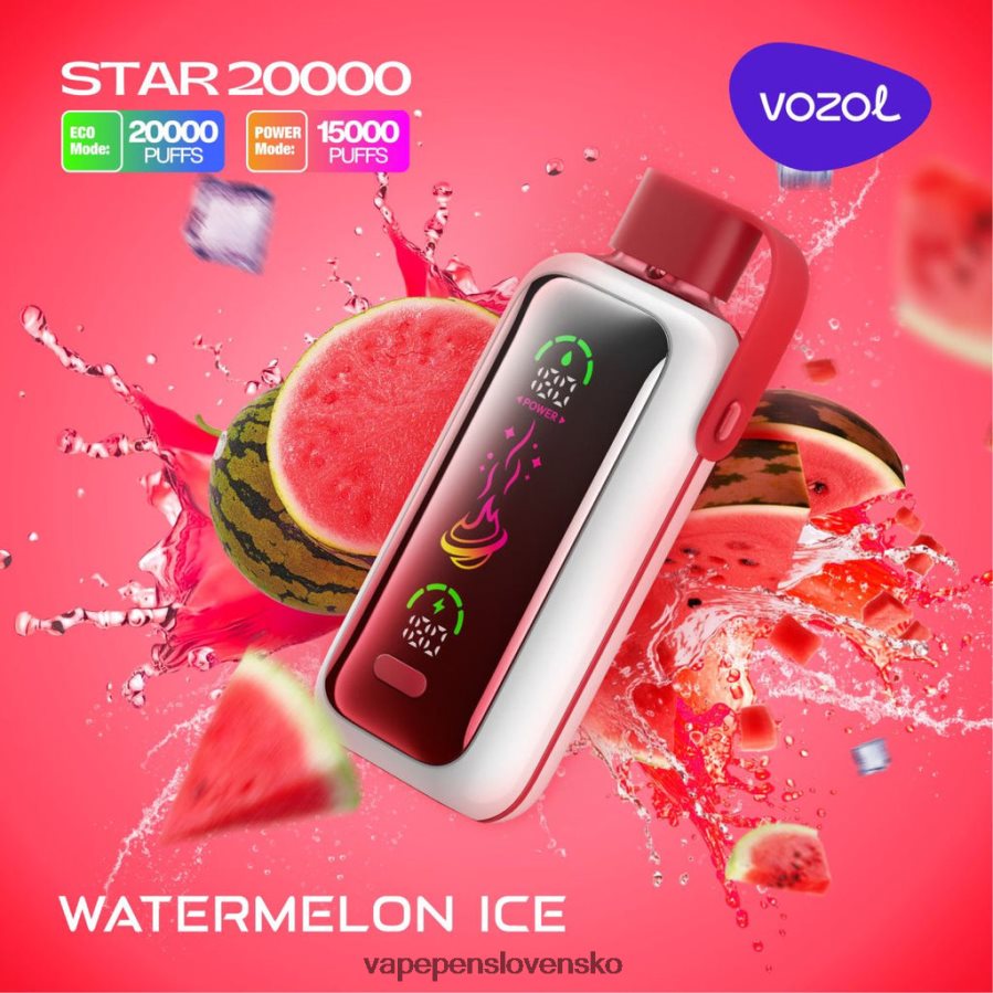 Vape Bez Nikotinu Z62L8N3 melónový ľad VOZOL STAR 20 000