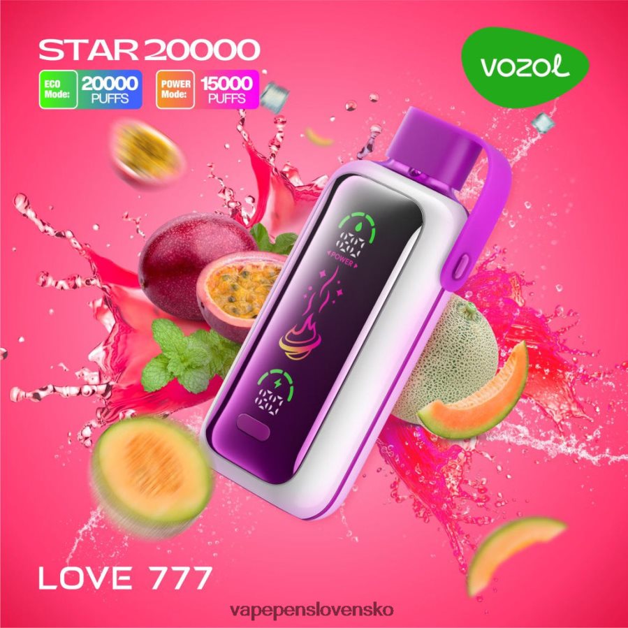 Vape Cigareta Z62L8N12 láska 777 VOZOL STAR 20 000
