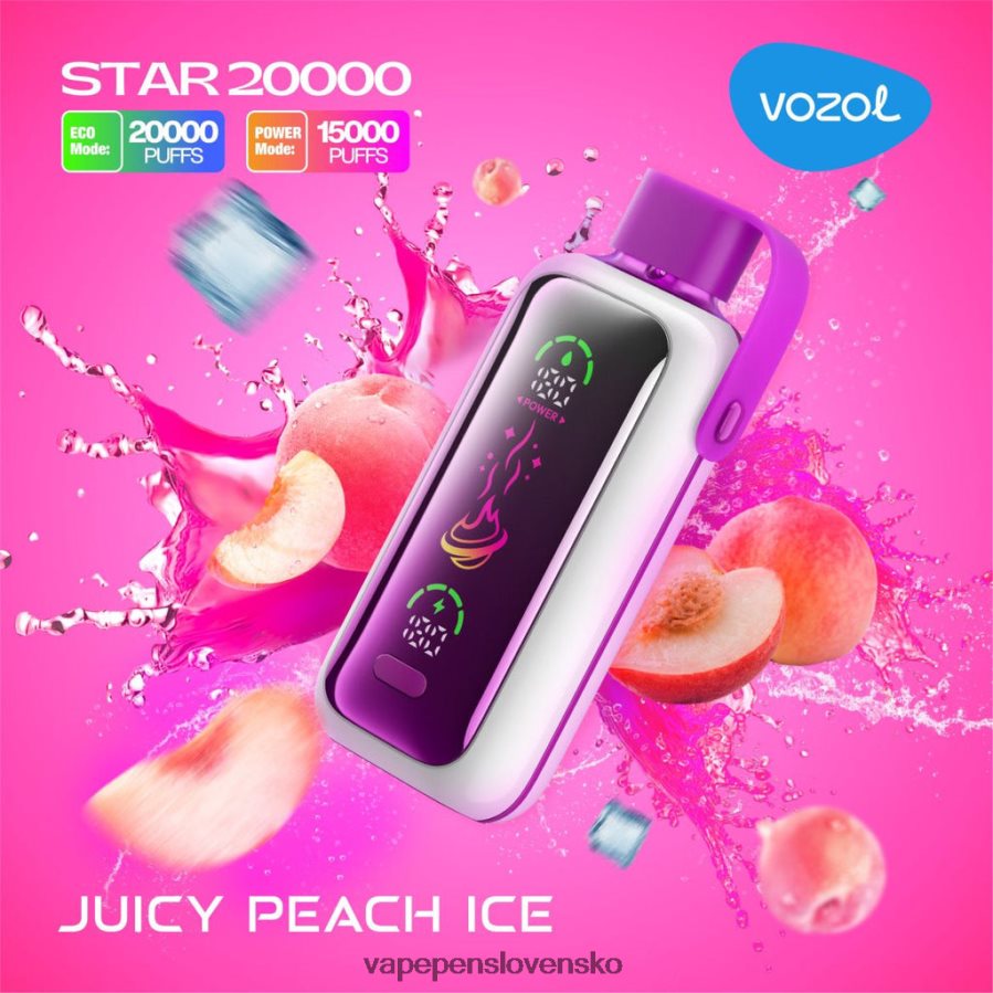 Vape Pen Z62L8N10 šťavnatý broskyňový ľad VOZOL STAR 20 000