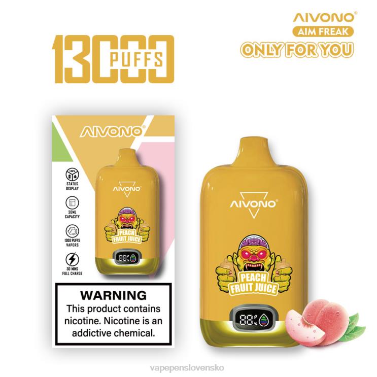 Aivono AIM FREAK 13 000 broskyňová ovocná šťava - LD0D2245 Vape Cigareta