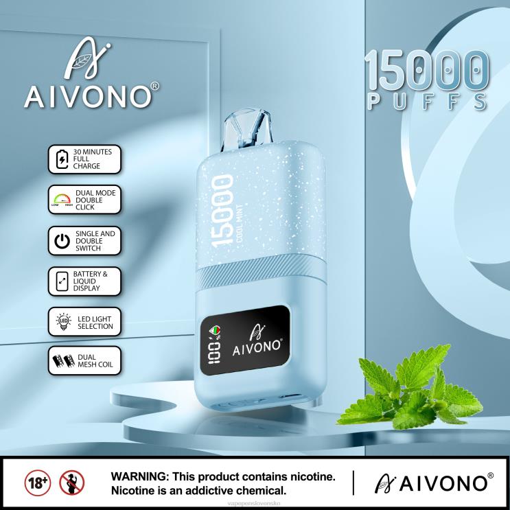 Aivono AIM magic 15 000 chladná mäta - LD0D262 Vape Cigareta