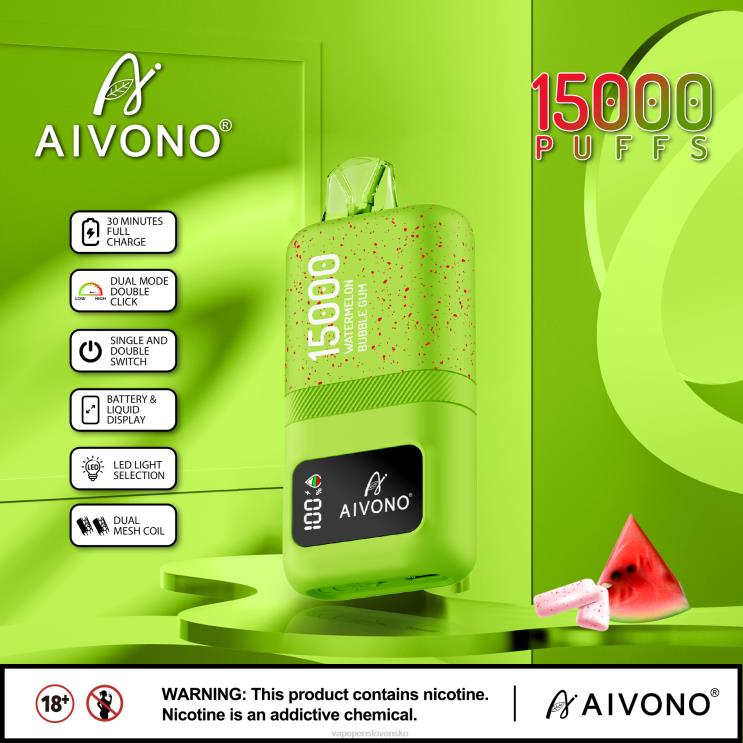 Aivono AIM magic 15 000 žuvačka z vodného melónu - LD0D265 Vape Cigareta