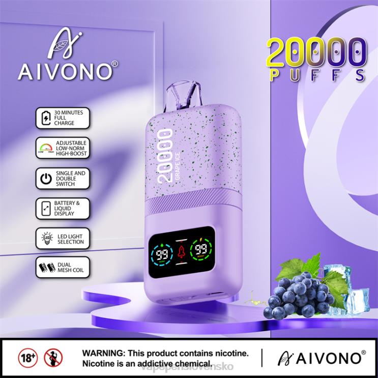 Aivono AIM magic 20 000 hroznový ľad - LD0D286 Vape Cigareta