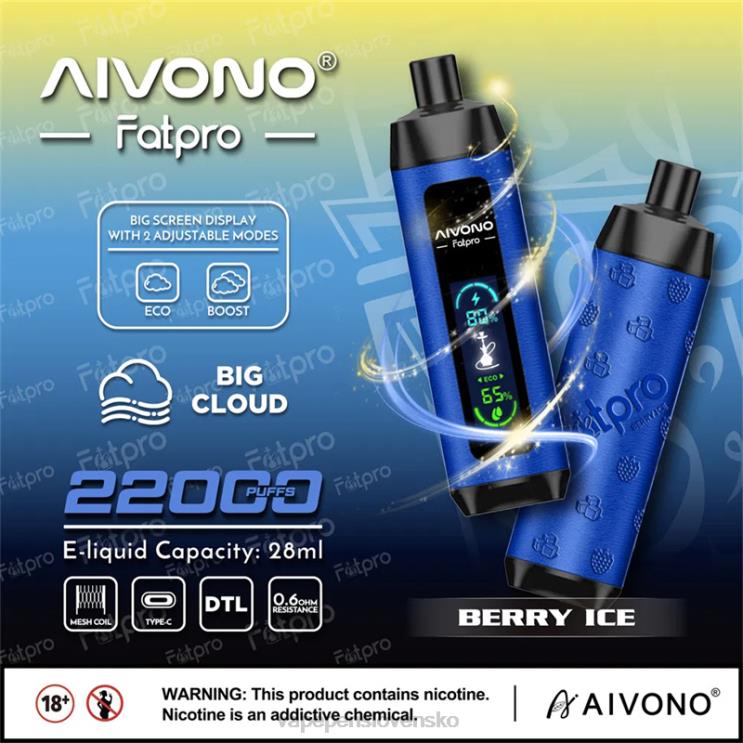 Aivono Fatpro 22 000 bobuľový ľad - LD0D210 Vape Slovensko