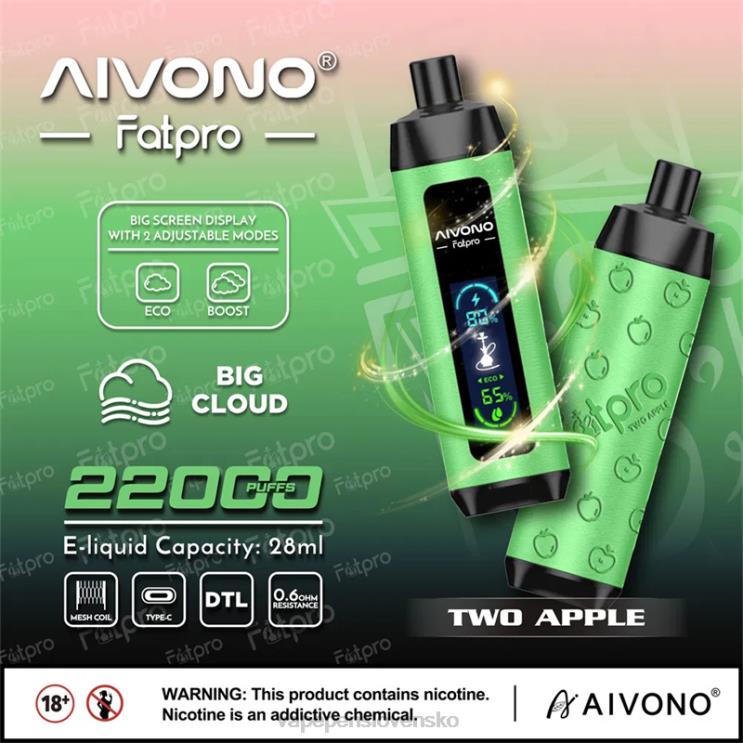 Aivono Fatpro 22 000 dve jablká - LD0D21 Vape Slovensko
