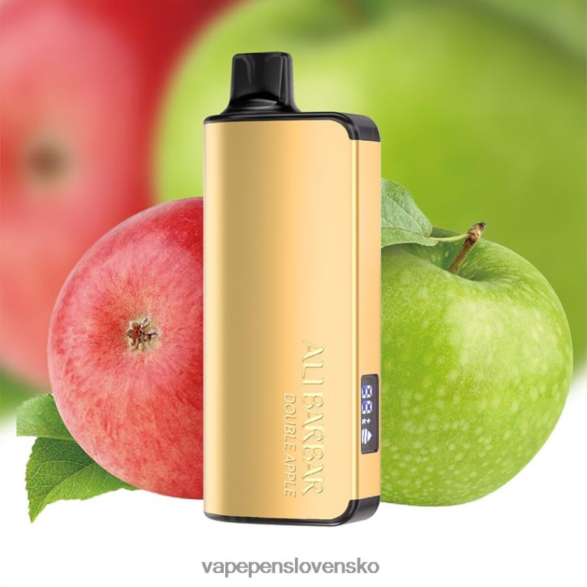 Alibarbar Ingot 20 000 jednorazové vapy dvojité jablko 6JP0HD47 Vape Cigareta