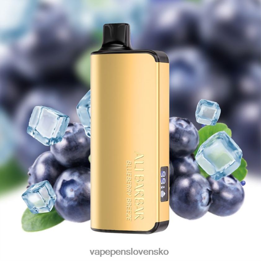 Alibarbar Ingot 20 000 jednorazové vapy čučoriedkový vánok 6JP0HD32 Vape Cigareta