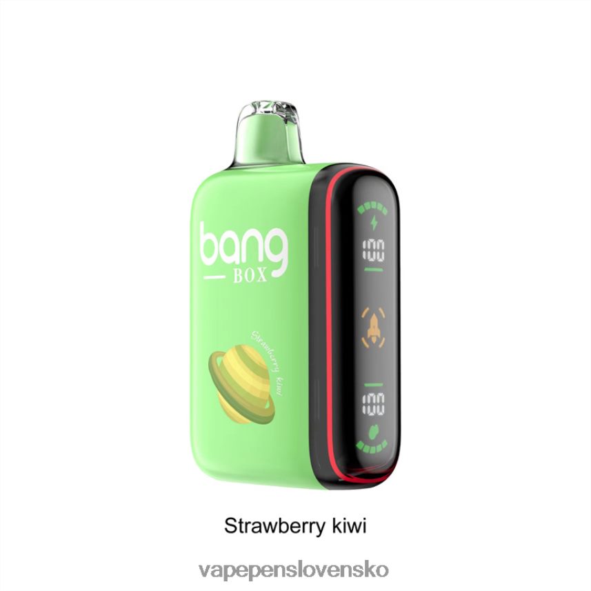 Vape Bez Nikotinu 2PX06227 jahodové kiwi - Bang Box Inteligentný displej výkonu 9000-18000 ťahov