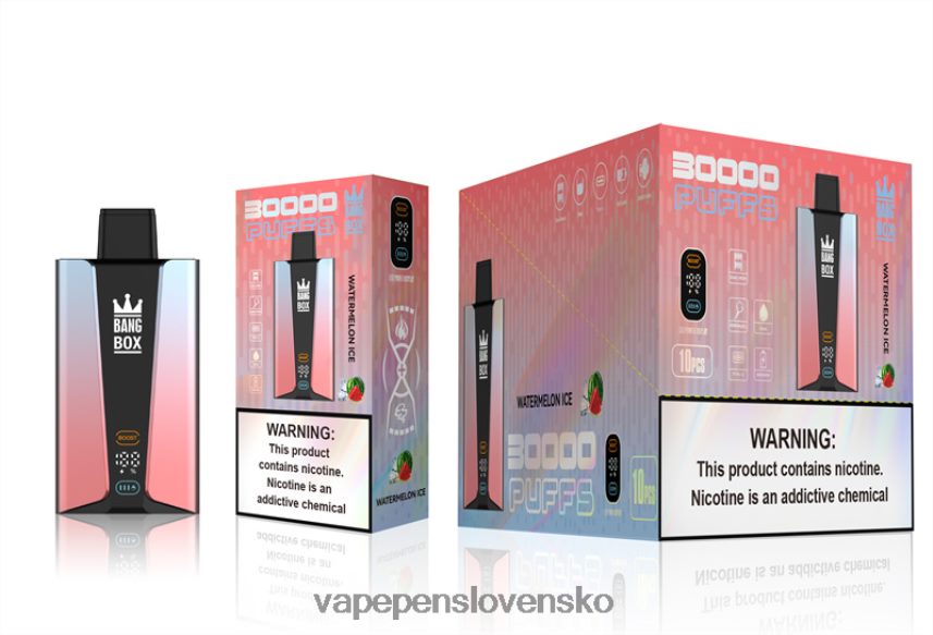 Vape Cigareta 2PX06286 melónový ľad - Bang Box Inteligentná obrazovka s 30 000 ťahmi