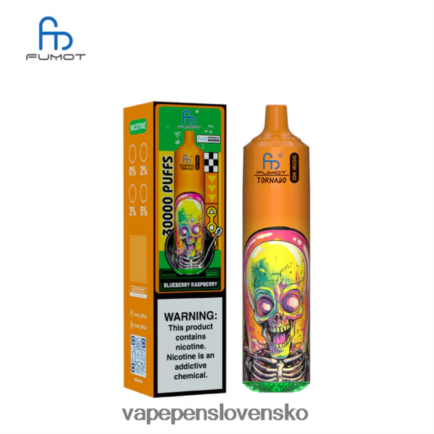 Vape Pen XRHHX65 čučoriedka malina Fumot Tornado 30k hudby
