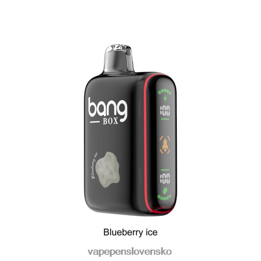 Vape Shop Bratislava 2PX06232 čučoriedkový ľad - Bang Box Inteligentný displej výkonu 9000-18000 ťahov