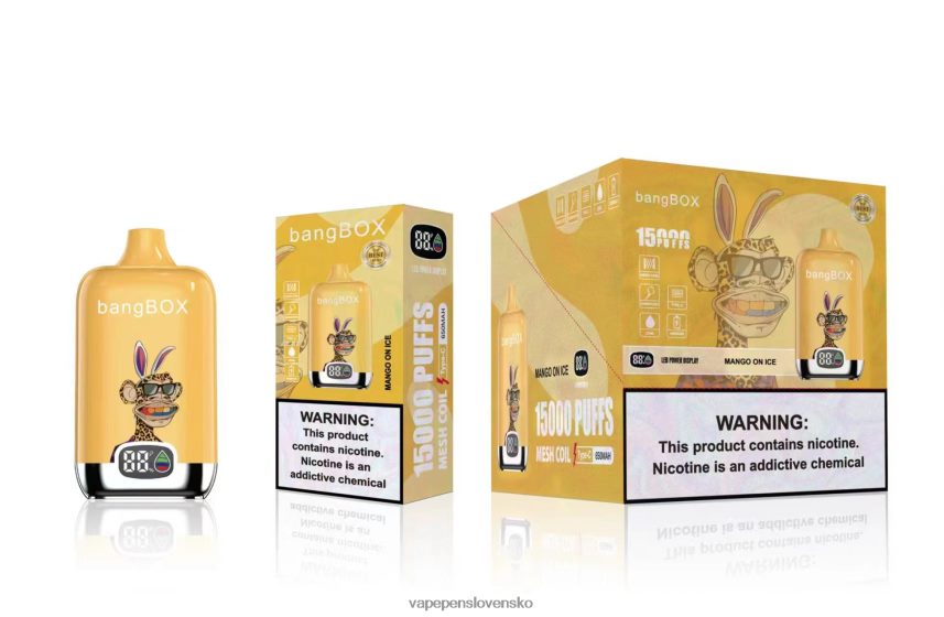 Vape Shop Bratislava 2PX06248 mango na ľade - Bang Box 15 000 ťahov