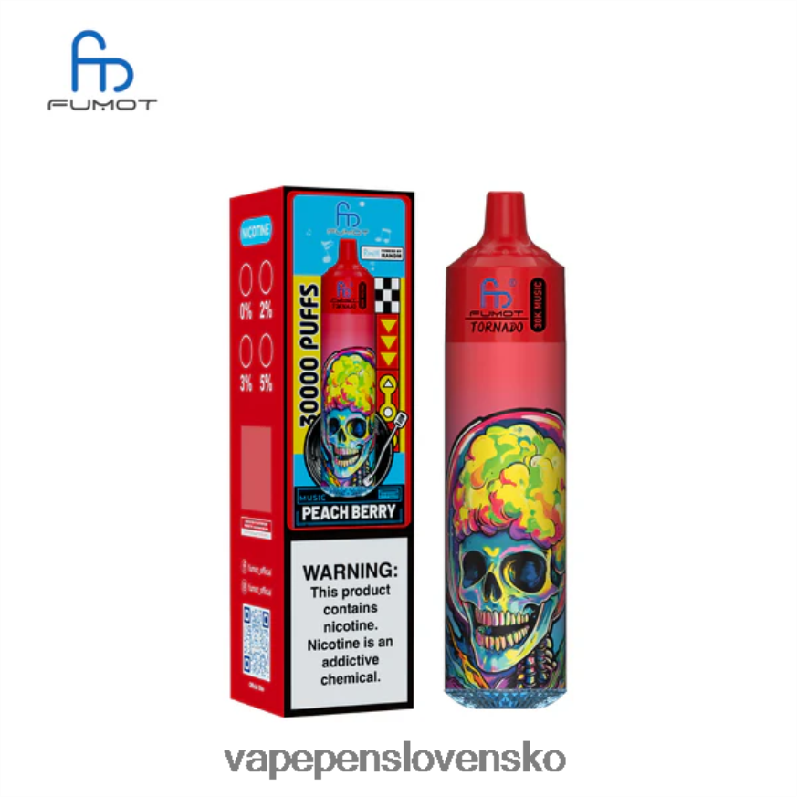 Vape Shop Bratislava XRHHX619 broskyňové bobule Fumot Tornado 30k hudby