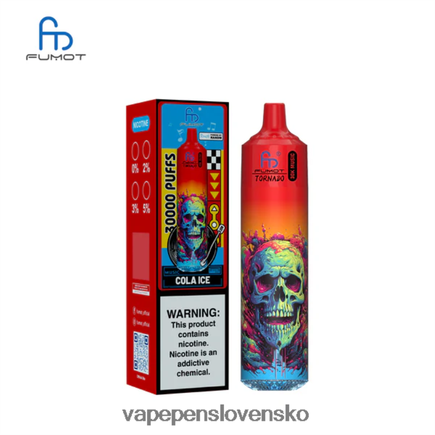Vape Shop Bratislava XRHHX69 kolový ľad Fumot Tornado 30k hudby