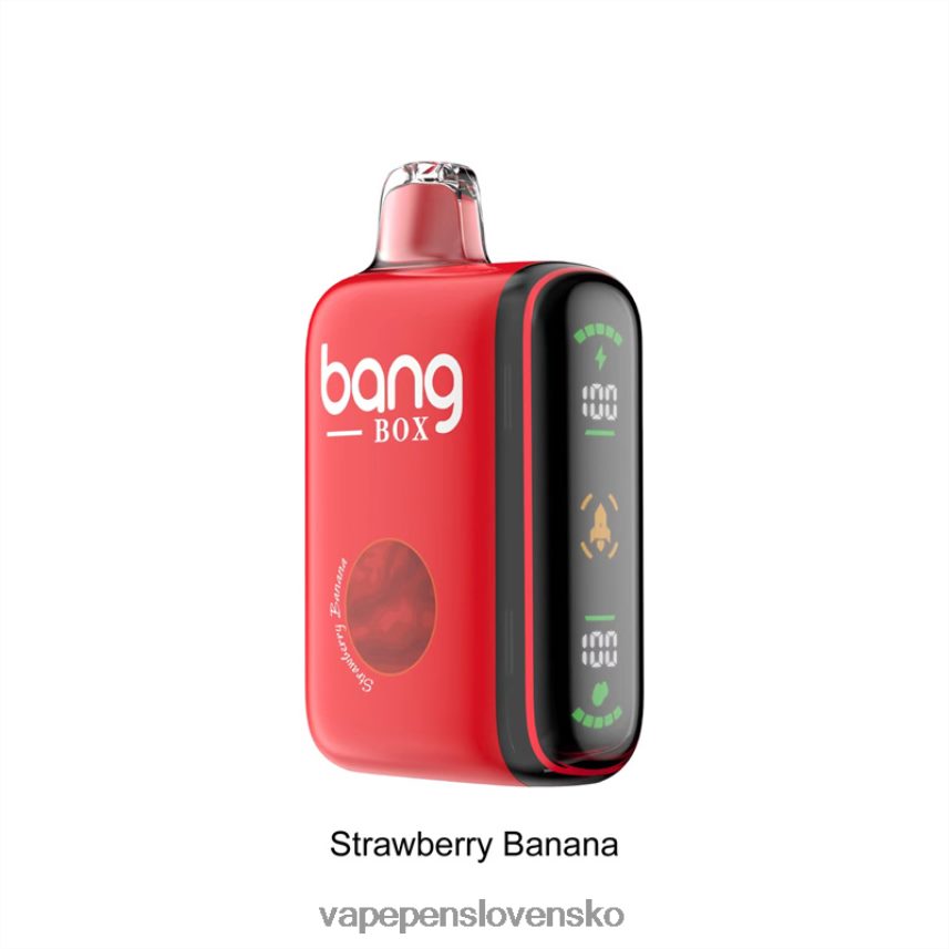 Vape Slovensko 2PX06225 jahodový banán - Bang Box Inteligentný displej výkonu 9000-18000 ťahov