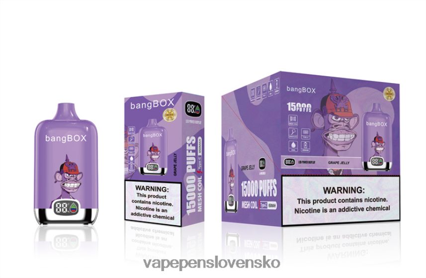 Vape Slovensko 2PX06249 hroznové želé - Bang Box 15 000 ťahov