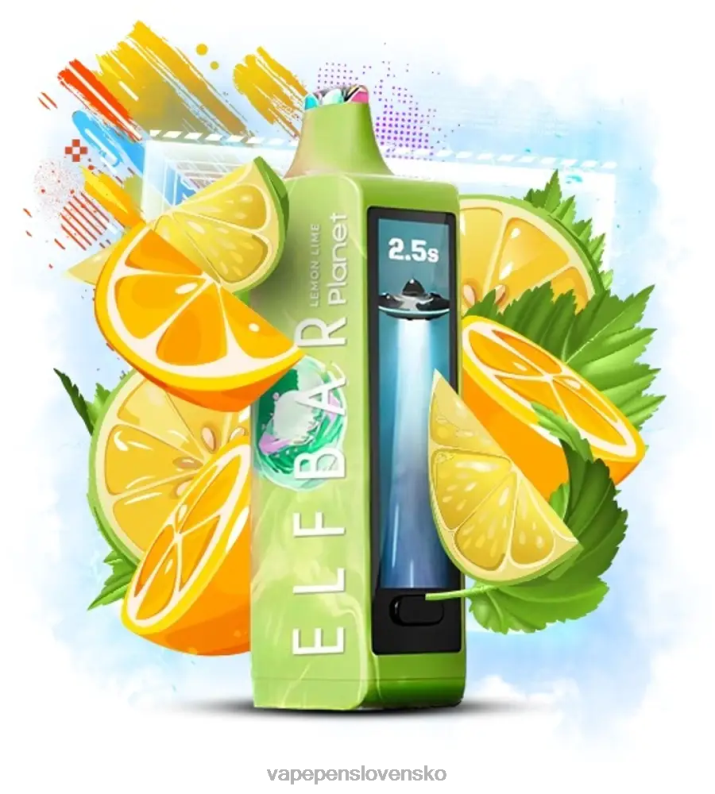 Vape Slovensko X2TJ016 - citrónová limetka Elf Bar Planet 25 000