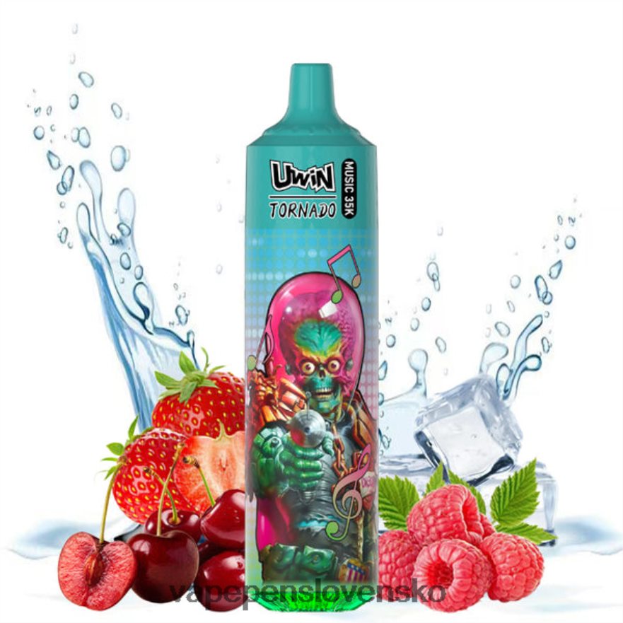 Vape Slovensko jahoda malina čerešňa ľad | UWIN CRYSTAL 35k jednorazová vapa XXX6HP22