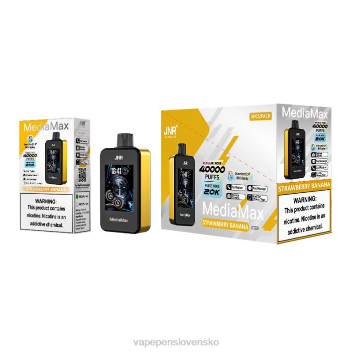 Vape Slovensko jahodový banán - JNR MediaMax 40 tis JT4016
