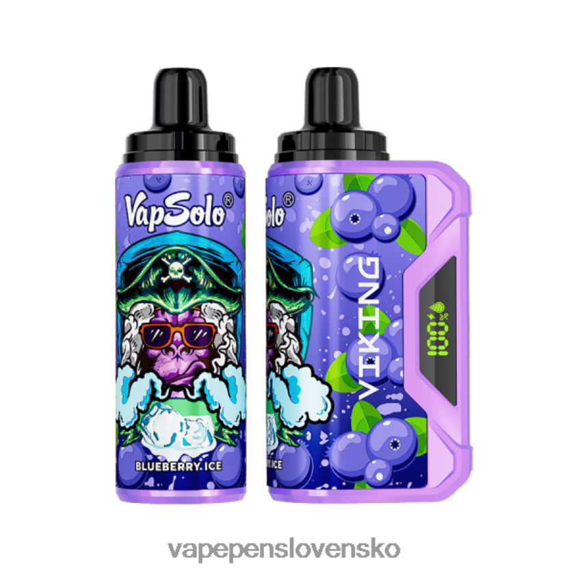 Vapsolo VIKING jednorazová vapa čučoriedka 6JP0HD148 Vape Bez Nikotinu