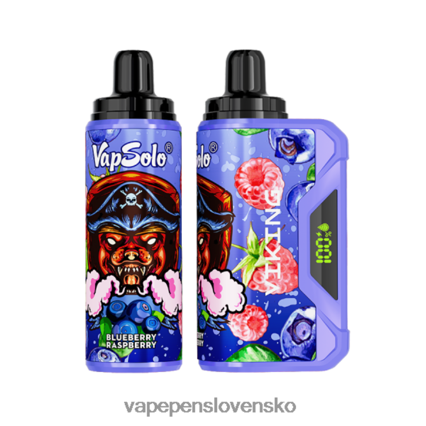 Vapsolo VIKING jednorazová vapa čučoriedka malina 6JP0HD150 Vape Pen