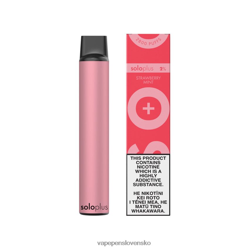 Vape Cigareta jahodová mäta | Solo Plus jednorazová vapa 2XFHNR26
